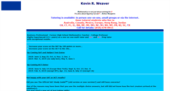 Desktop Screenshot of kevinrweaver.com
